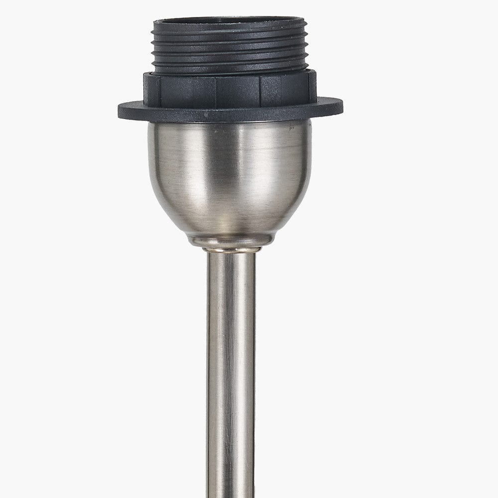 Pacific Lifestyle Lighting Salvatore Antique Silver Metal Floor Lamp Base House of Isabella UK