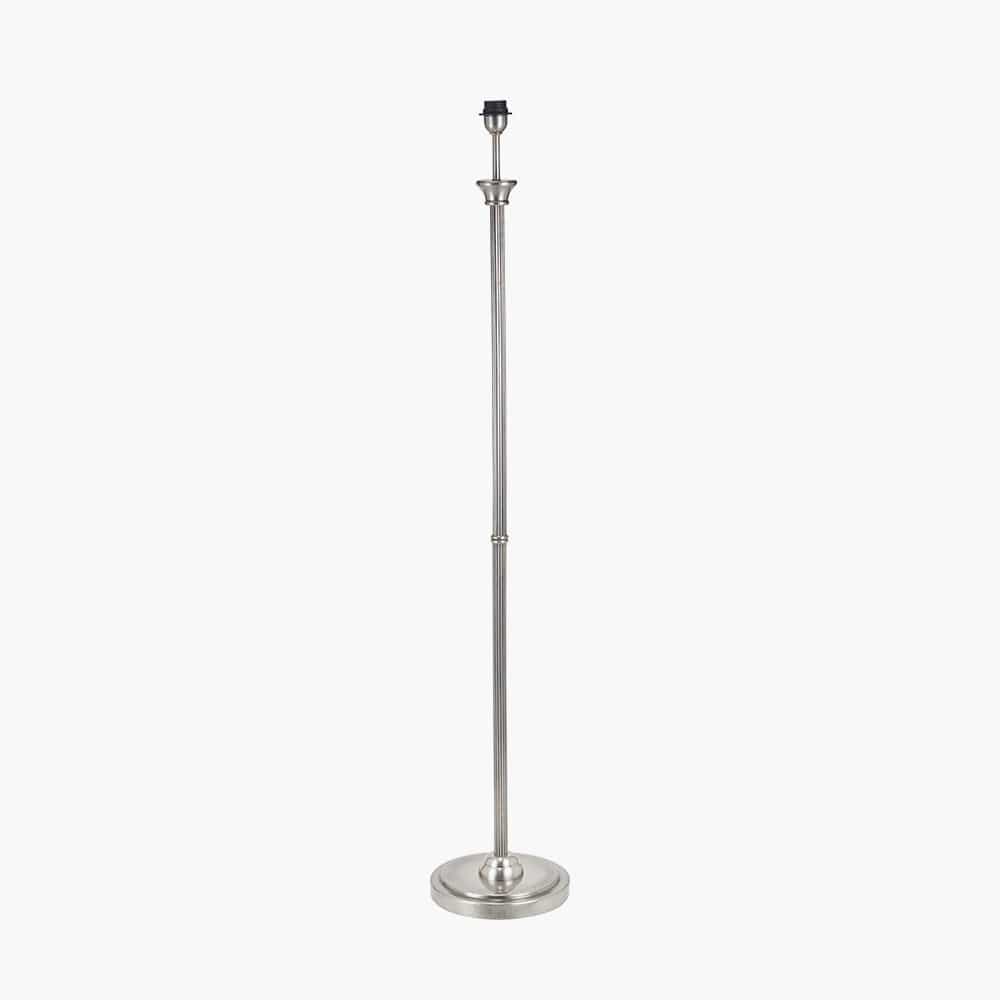 Pacific Lifestyle Lighting Salvatore Antique Silver Metal Floor Lamp Base House of Isabella UK
