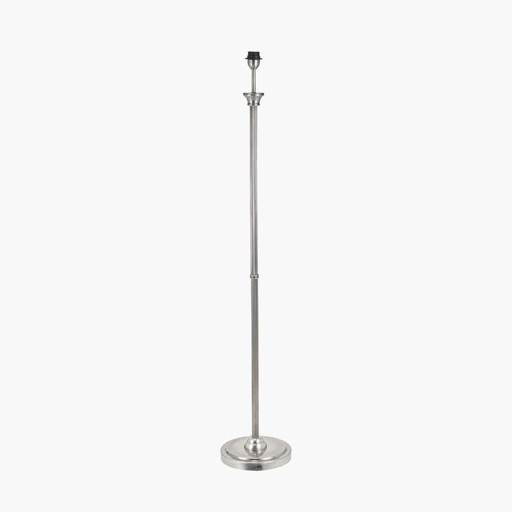 Pacific Lifestyle Lighting Salvatore Antique Silver Metal Floor Lamp Base House of Isabella UK