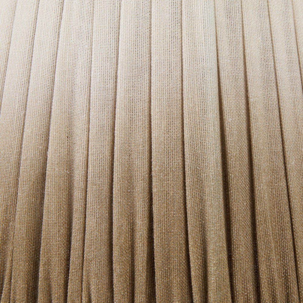 Scallop 20cm Taupe Ombre Soft Pleated Tapered Lampshade.