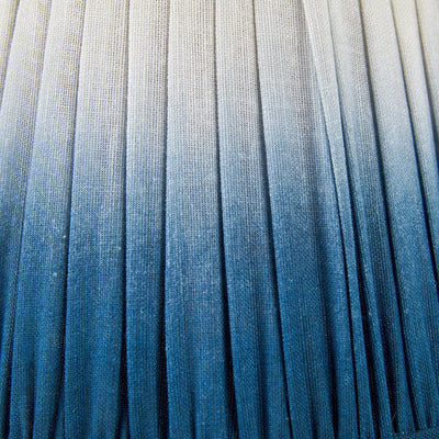 Pacific Lifestyle Lighting Scallop 25cm Blue Ombre Soft Pleated Tapered Shade House of Isabella UK