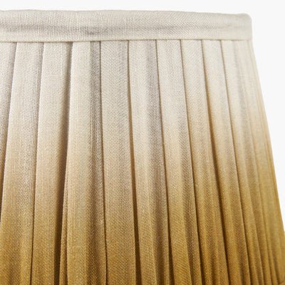 Pacific Lifestyle Lighting Scallop 30cm Mustard Ombre Soft Pleated Tapered Shade House of Isabella UK