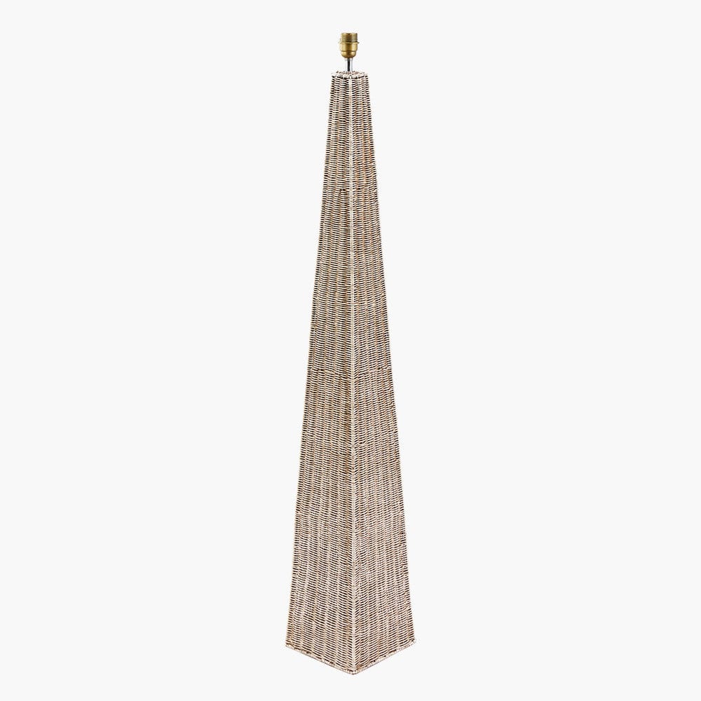 Seacomb Rattan Pyramid Floor Lamp.