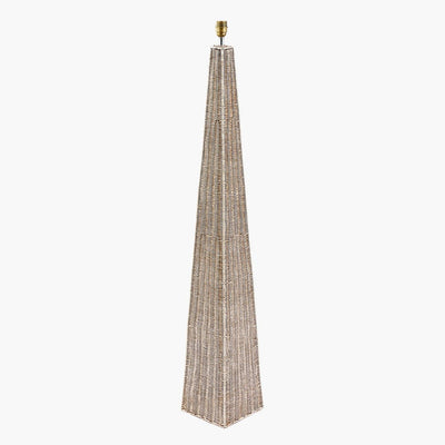 Pacific Lifestyle Lighting Seacomb Rattan Pyramid Floor Lamp House of Isabella UK