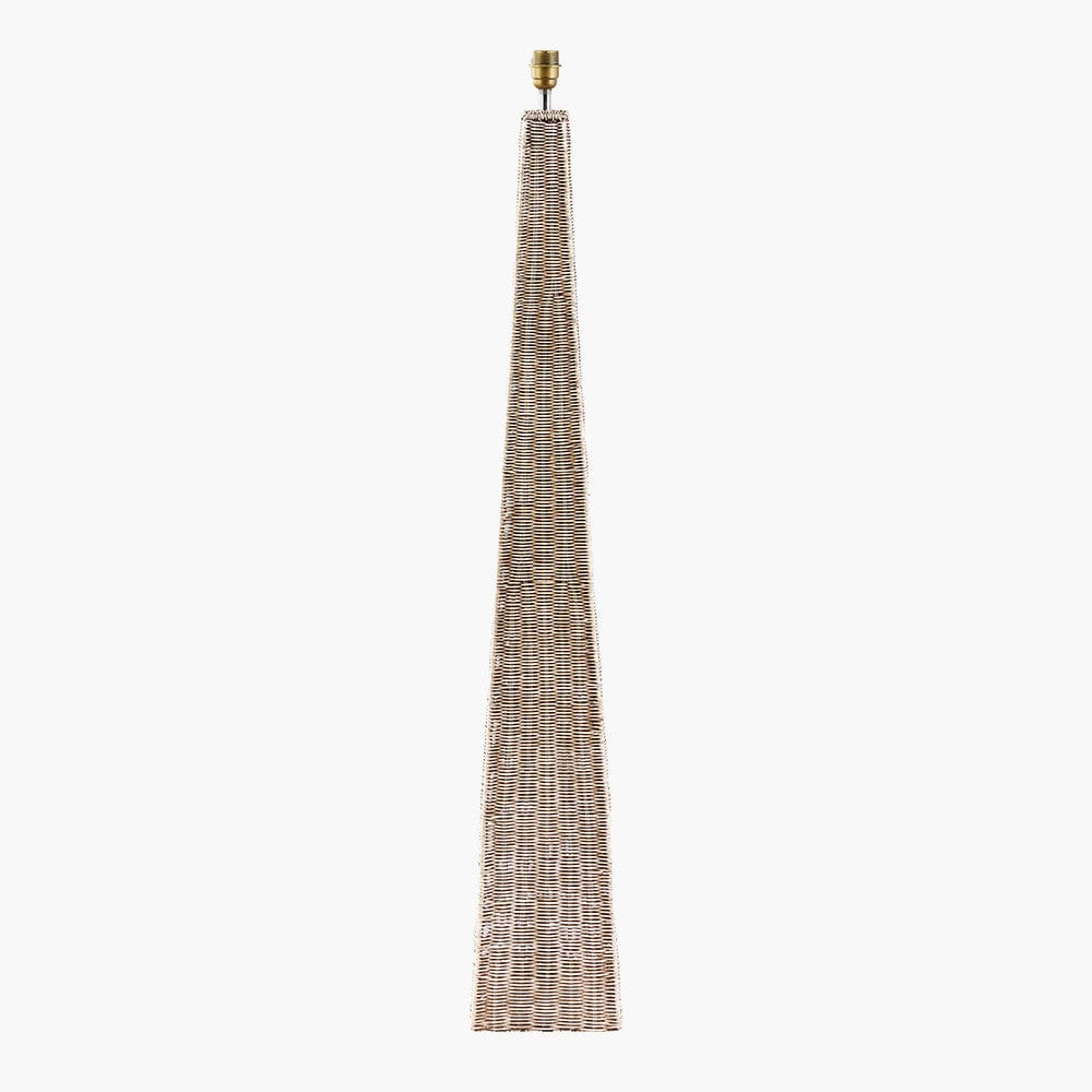 Seacomb Rattan Pyramid Floor Lamp.