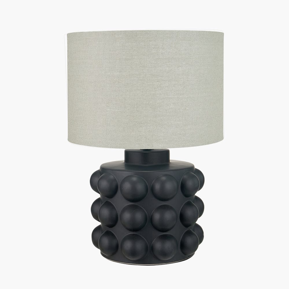 Pacific Lifestyle Lighting Serenity Black Bobbled Ceramic Large Table Lamp Base House of Isabella UK