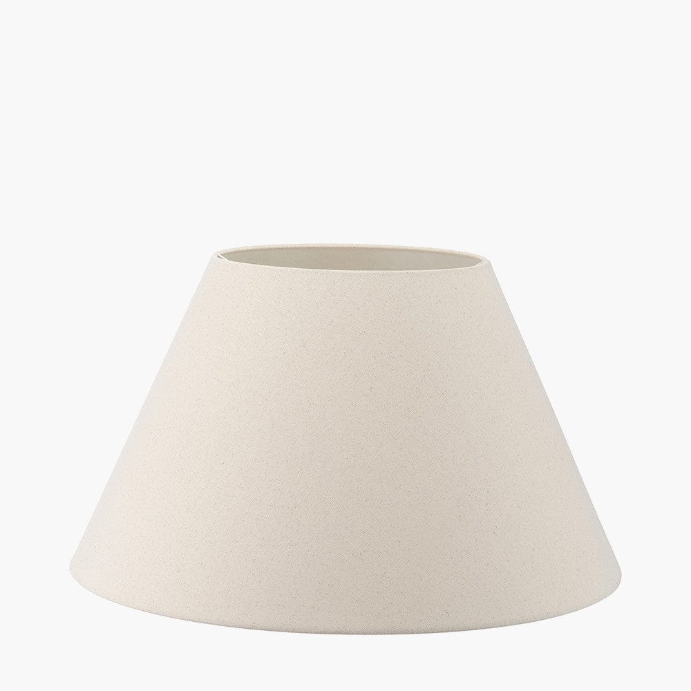 Pacific Lifestyle Lighting Seychelles 60cm Cream Slubby Cotton Empire Lampshade House of Isabella UK
