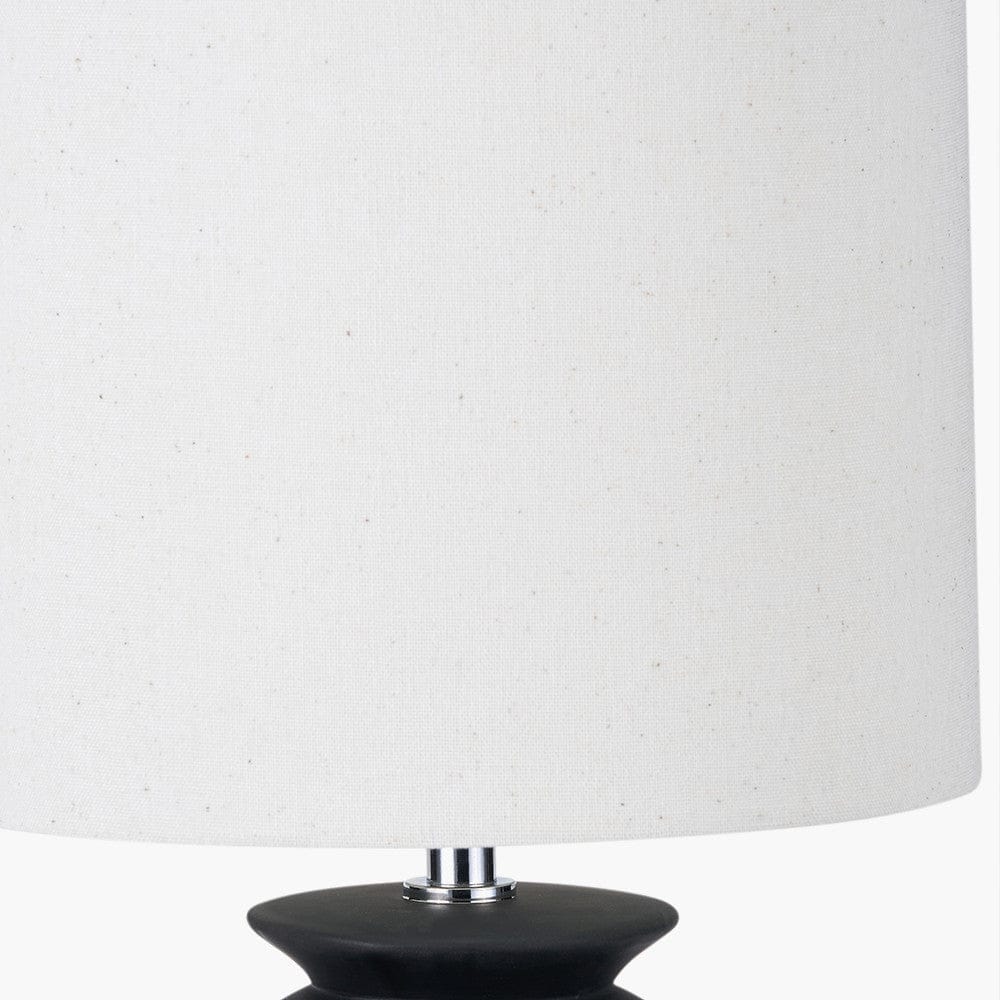 Pacific Lifestyle Lighting Sloane Black Contemporary Ceramic Table Lamp House of Isabella UK