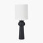 Pacific Lifestyle Lighting Sloane Black Contemporary Ceramic Table Lamp House of Isabella UK