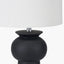 Pacific Lifestyle Lighting Sloane Black Contemporary Ceramic Table Lamp House of Isabella UK