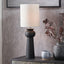 Pacific Lifestyle Lighting Sloane Black Contemporary Ceramic Table Lamp House of Isabella UK