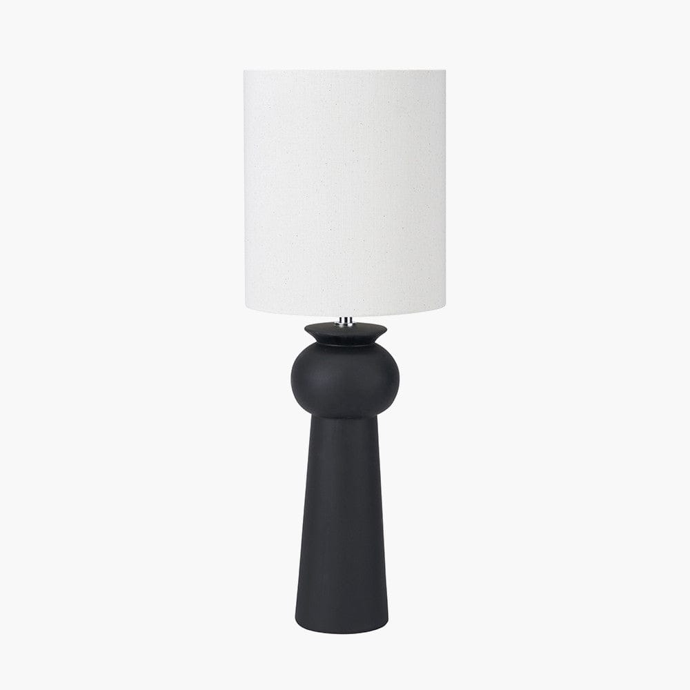 Pacific Lifestyle Lighting Sloane Black Contemporary Ceramic Table Lamp House of Isabella UK