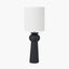 Pacific Lifestyle Lighting Sloane Black Contemporary Ceramic Table Lamp House of Isabella UK