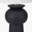 Pacific Lifestyle Lighting Sloane Black Contemporary Ceramic Table Lamp House of Isabella UK