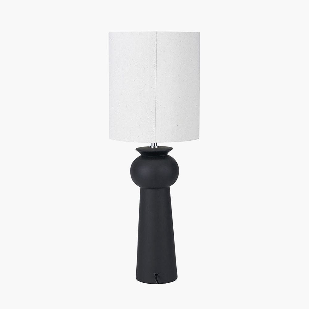 Pacific Lifestyle Lighting Sloane Black Contemporary Ceramic Table Lamp House of Isabella UK