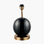 Sofia Black and Gold Enamel Table Lamp Base.