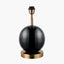 Sofia Black and Gold Enamel Table Lamp Base.