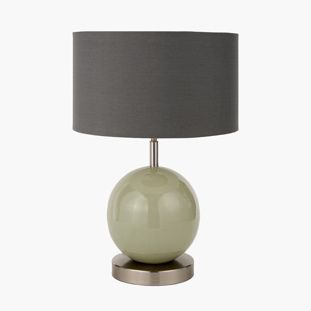 Pacific Lifestyle Lighting Sofia Sage and Silver Enamel Table Lamp Base House of Isabella UK