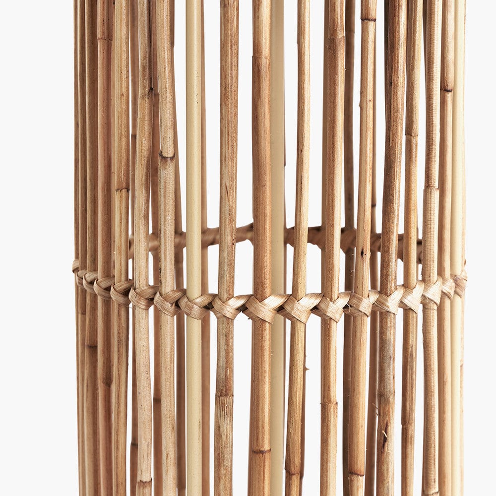 Sorbus Natural Ribbed Tall Table Lamp.