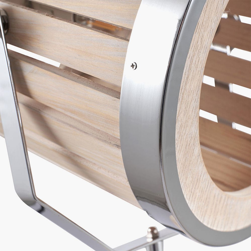 Staithes Natural & Silver Marine Tripod Floor Lamp.