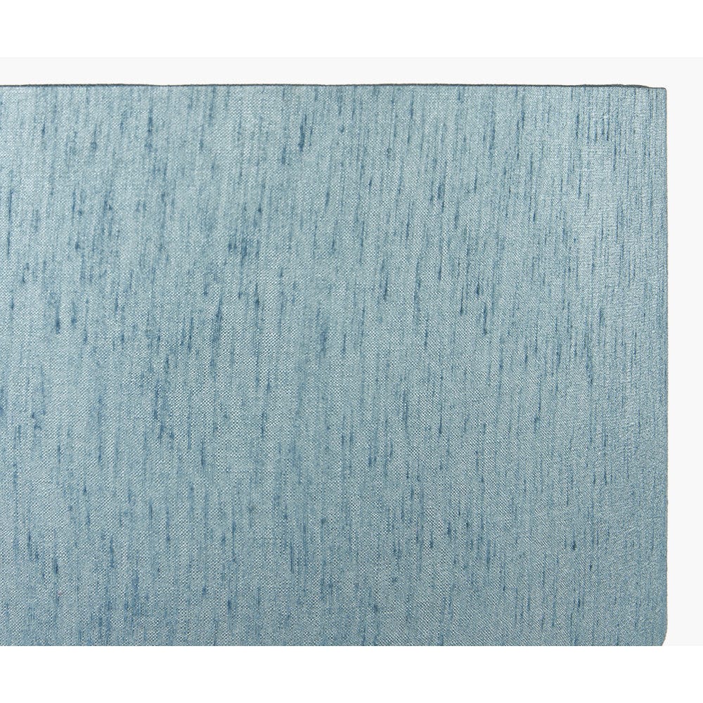 Stellan 40cm Duck Egg Slubbed Silk Mix Gold Lined Cylinder Lampshade.