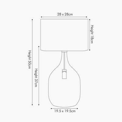 Pacific Lifestyle Lighting Stellar Mercurial Glass Dual Light Table Lamp House of Isabella UK