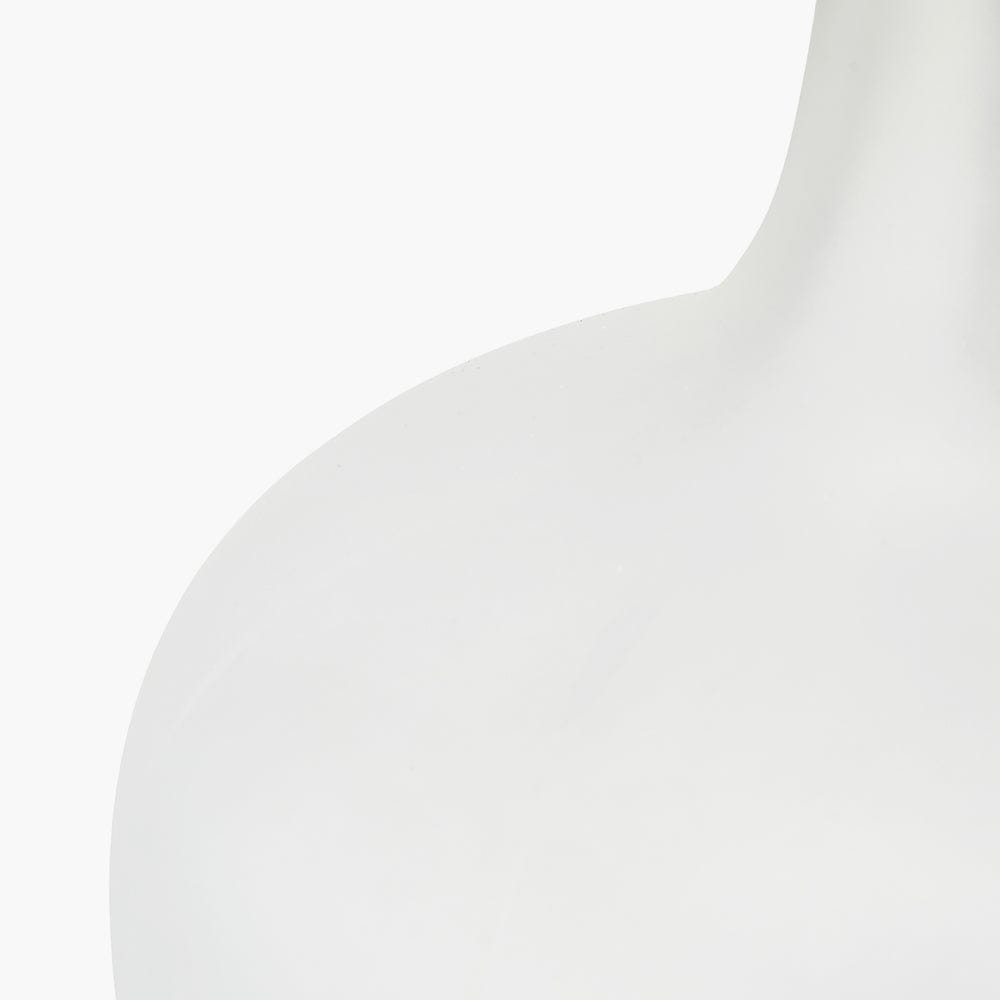 Tamsin Frosted White Glass Table Lamp.