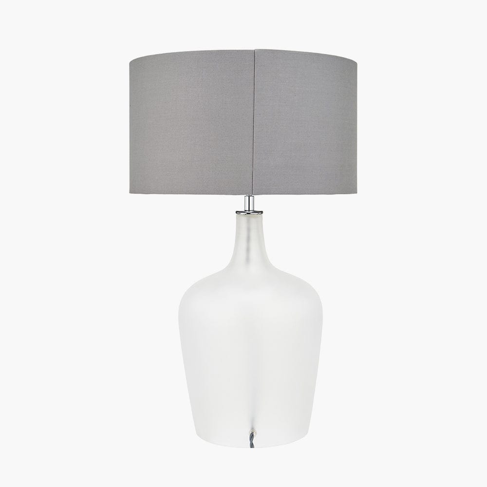 Tamsin Frosted White Glass Table Lamp.