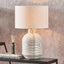 Tania Grey and White Pattern Ceramic Table Lamp Base.