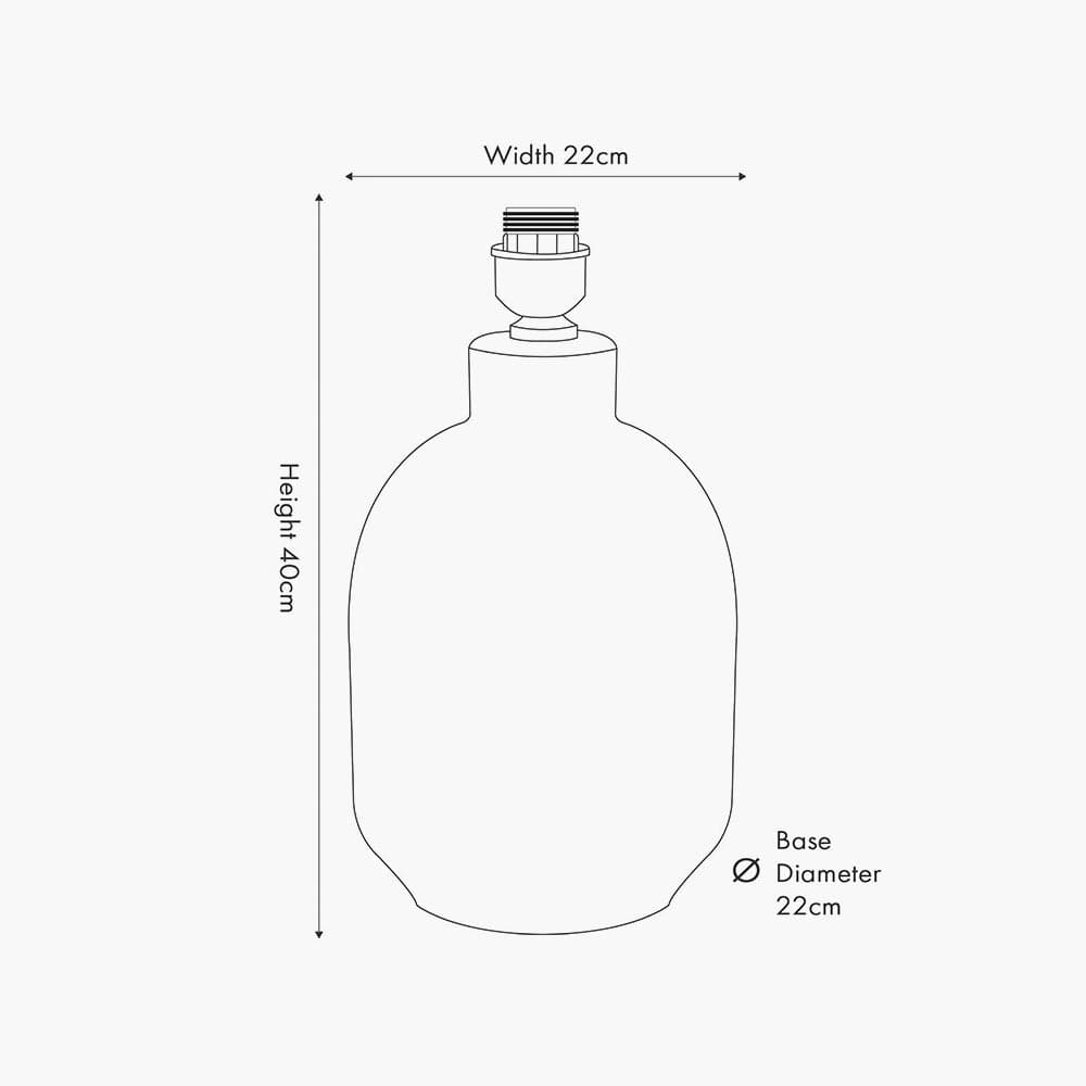 Tania Grey and White Pattern Ceramic Table Lamp Base.