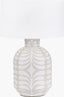 Tania Grey and White Pattern Ceramic Table Lamp Base.