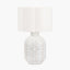 Tania Grey and White Pattern Ceramic Table Lamp Base.
