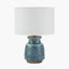 Pacific Lifestyle Lighting Theano Dot Design Blue Glaze Table Lamp Base House of Isabella UK