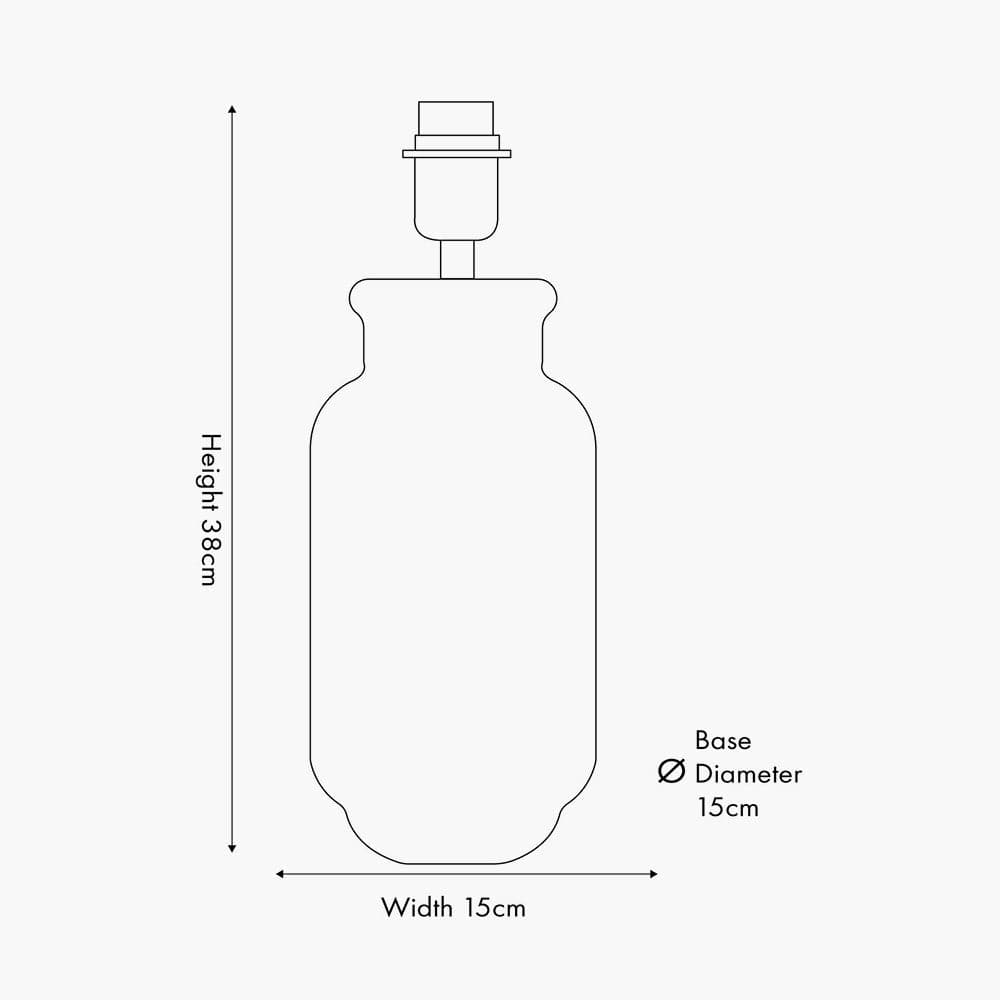 Pacific Lifestyle Lighting Theano Dot Design Brown Glaze Tall Table Lamp Base House of Isabella UK