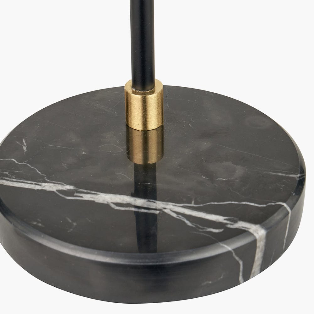 Theia Black and Brushed Brass Task Table Lamp.