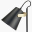 Theia Black and Brushed Brass Task Table Lamp.