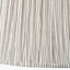Pacific Lifestyle Lighting Thiago 45cm Natural Stripe Mushroom Pleat Tapered Lampshade House of Isabella UK