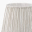 Pacific Lifestyle Lighting Thiago 45cm Natural Stripe Mushroom Pleat Tapered Lampshade House of Isabella UK