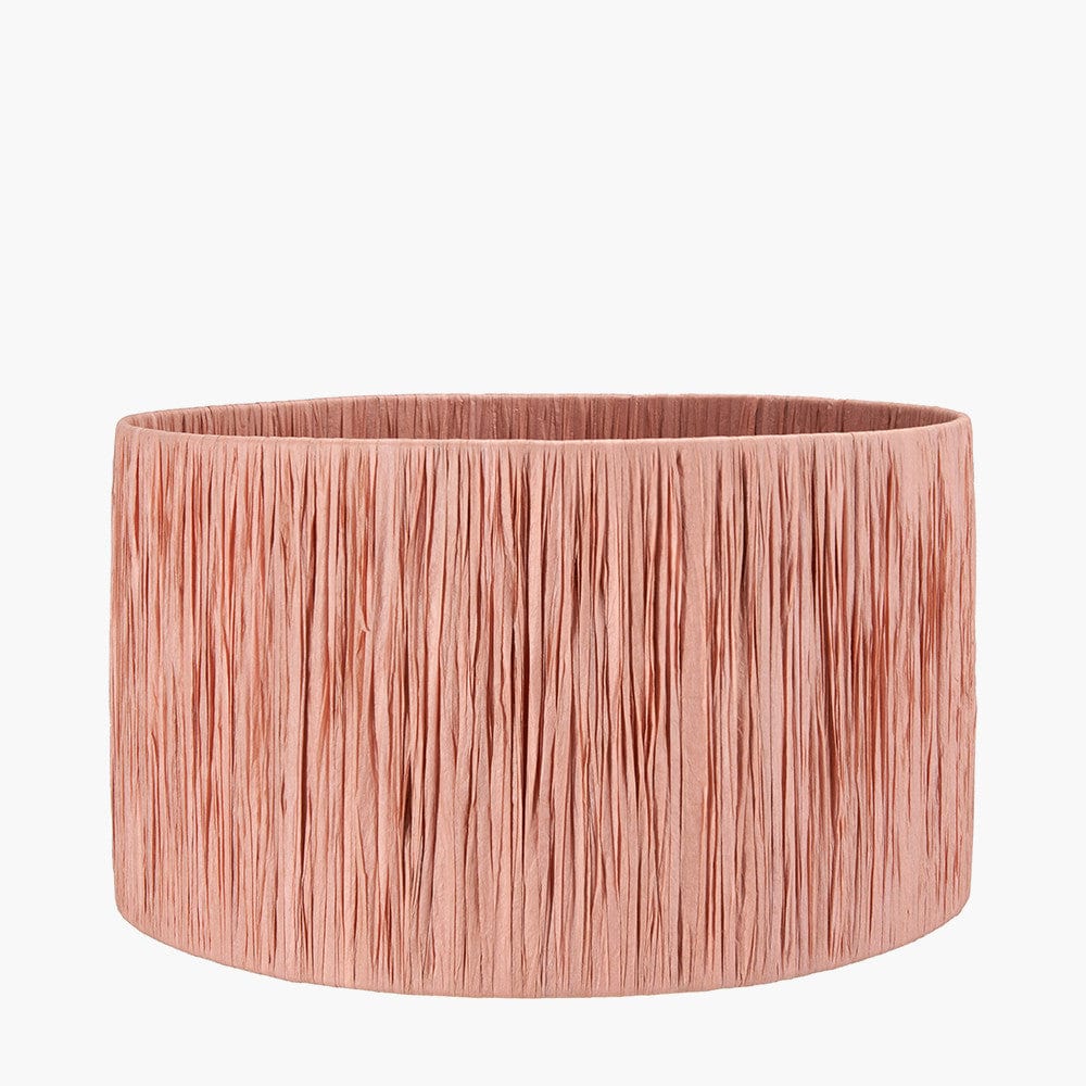 Tilia 30cm Apricot Raffia Cylinder Shade.