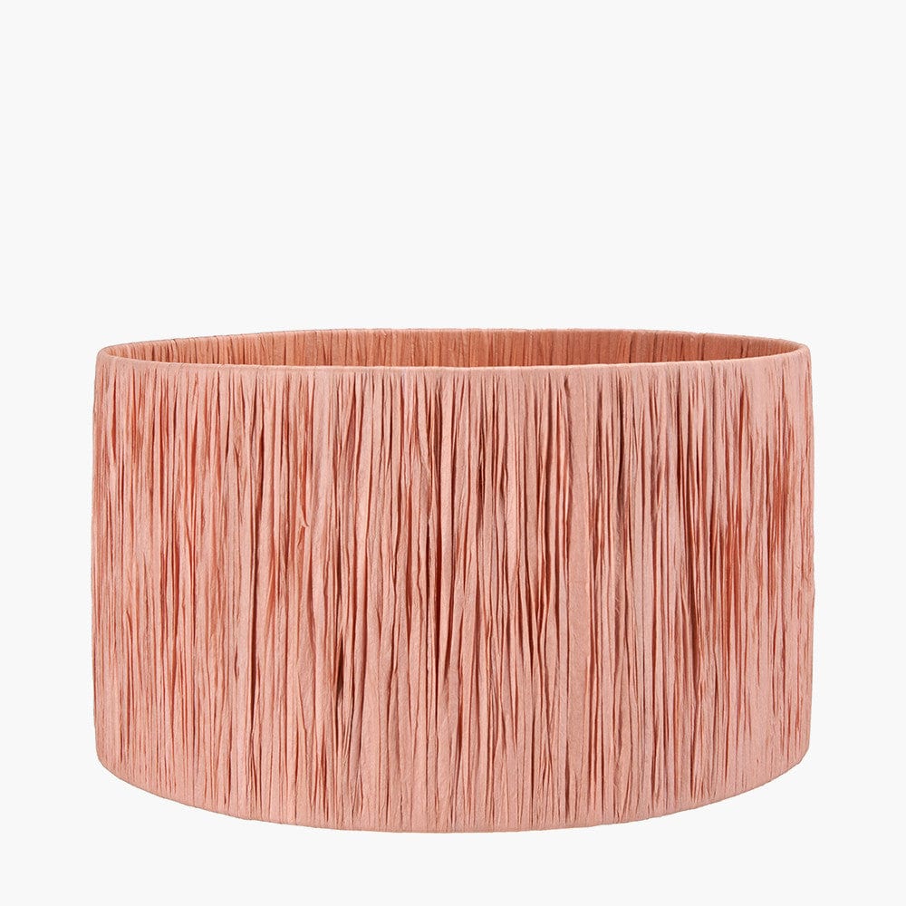 Tilia 30cm Apricot Raffia Cylinder Shade.