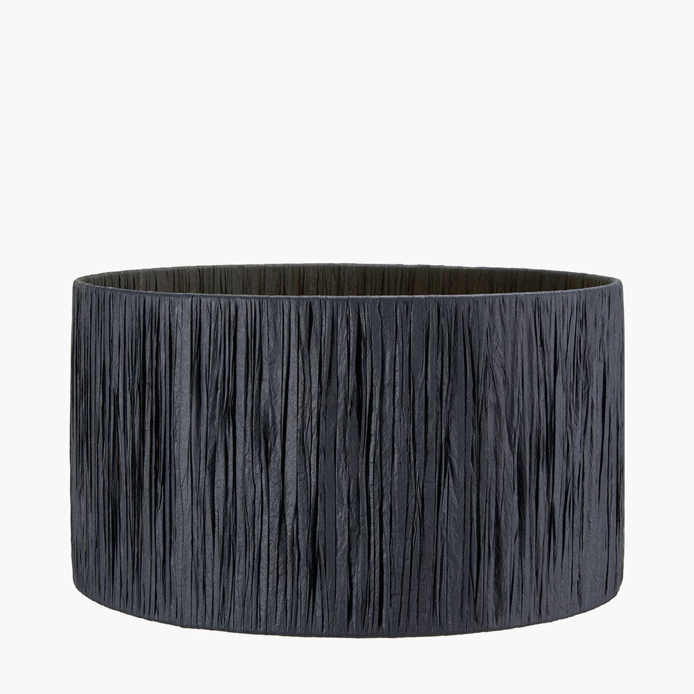Tilia 30cm Black Raffia Cylinder Shade.