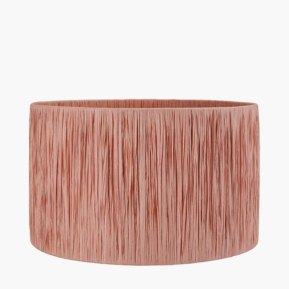 Tilia 35cm Apricot Raffia Cylinder Shade.