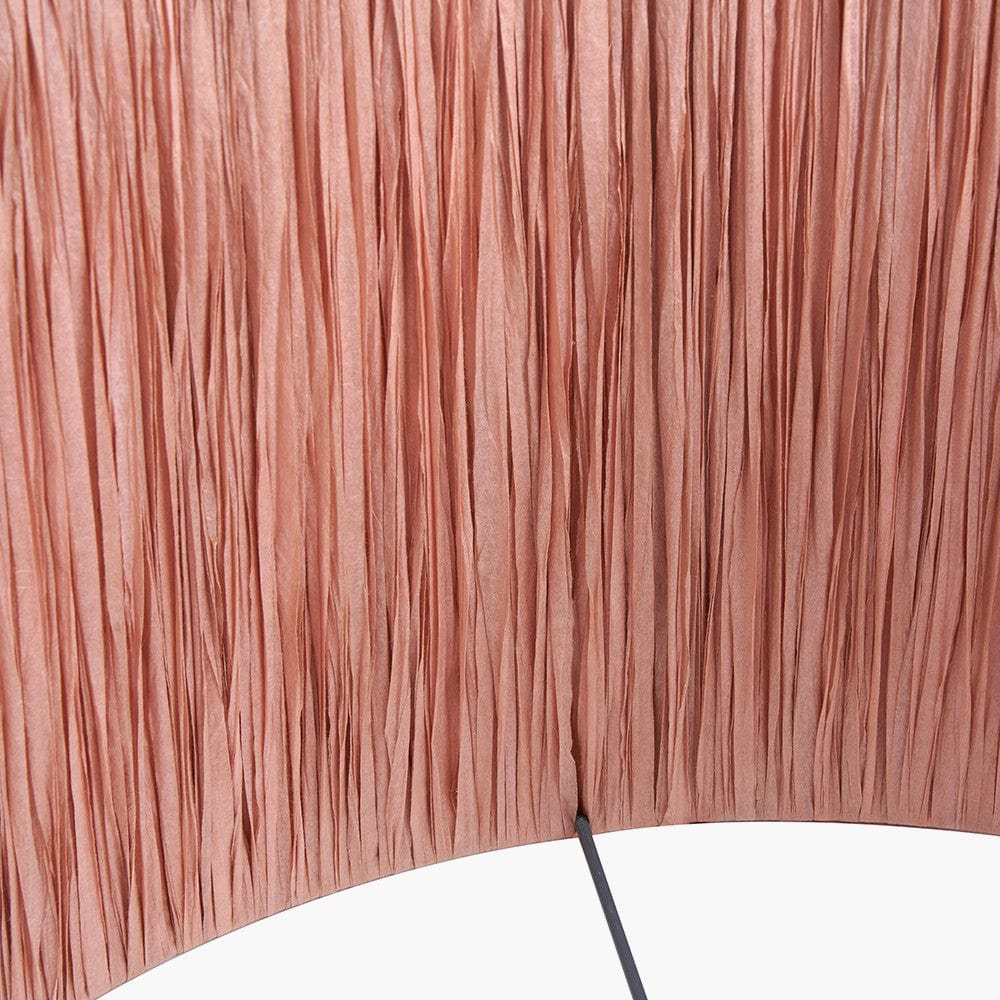 Tilia 35cm Apricot Raffia Cylinder Shade.