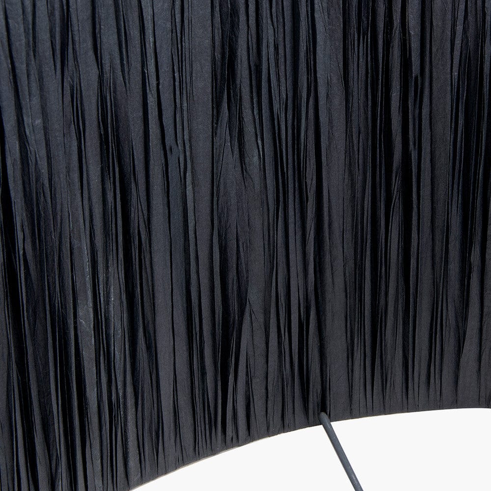 Tilia 35cm Black Raffia Cylinder Shade.