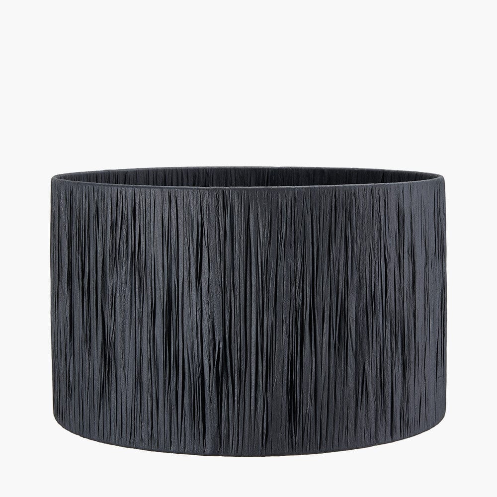 Tilia 35cm Black Raffia Cylinder Shade.