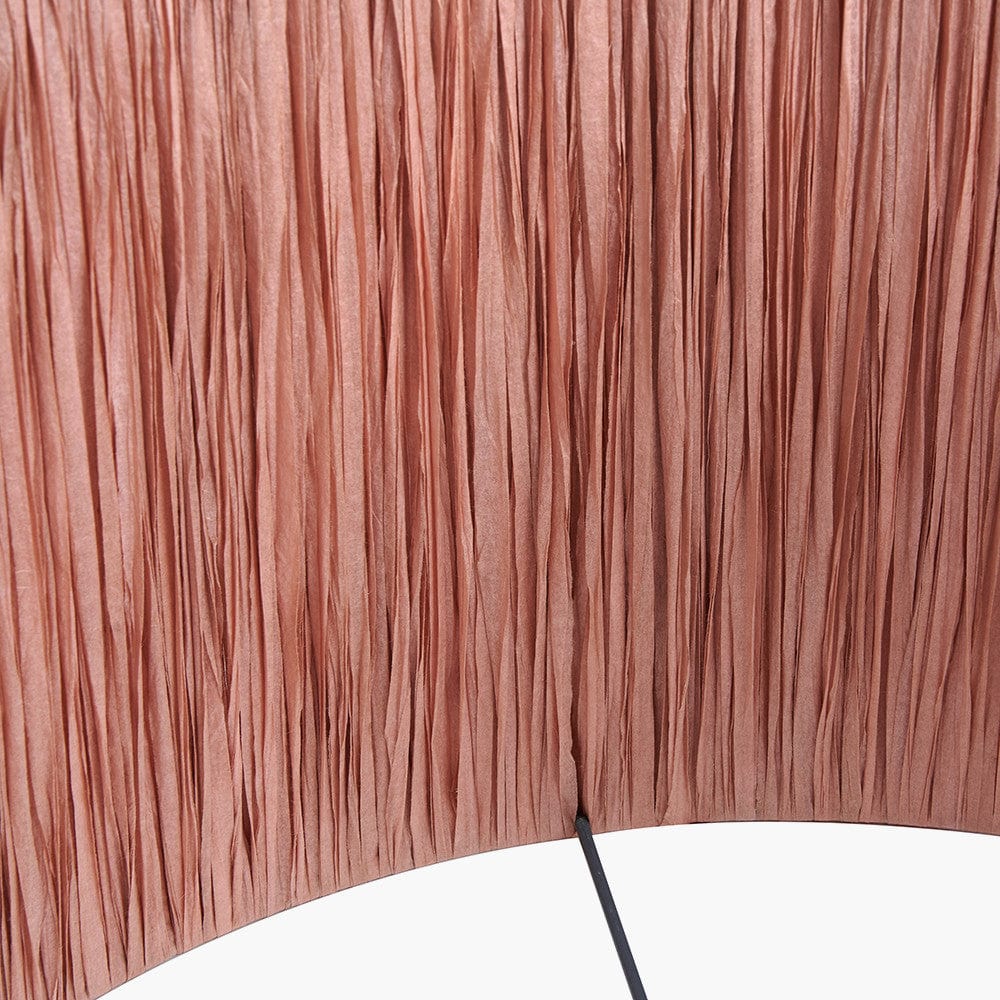 Tilia 40cm Apricot Raffia Cylinder Shade.