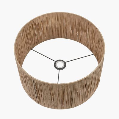 Pacific Lifestyle Lighting Tilia 40cm Natural Raffia Cylinder Shade House of Isabella UK