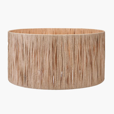 Pacific Lifestyle Lighting Tilia 40cm Natural Raffia Cylinder Shade House of Isabella UK