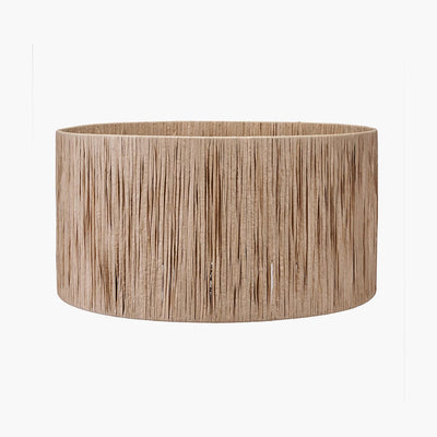 Pacific Lifestyle Lighting Tilia 40cm Natural Raffia Cylinder Shade House of Isabella UK