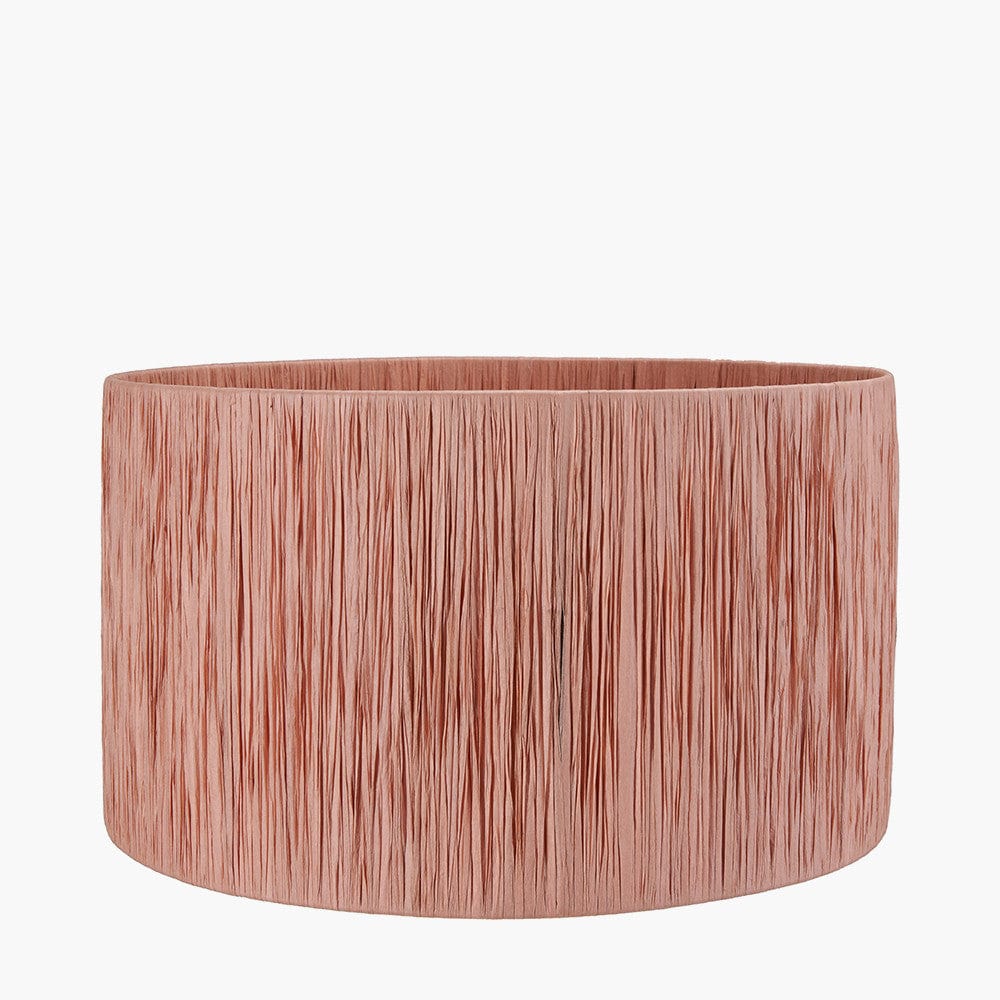 Tilia 45cm Apricot Raffia Cylinder Shade.